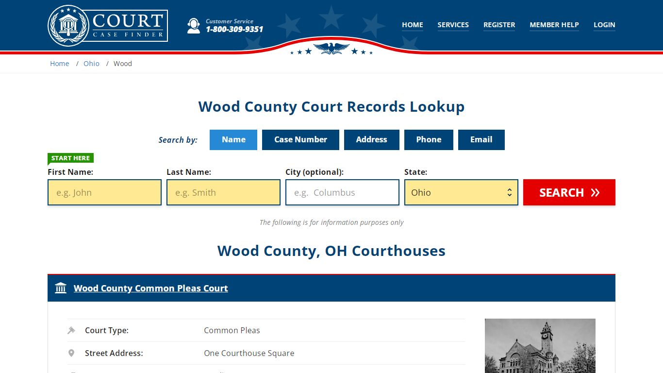 Wood County Court Records | OH Case Lookup